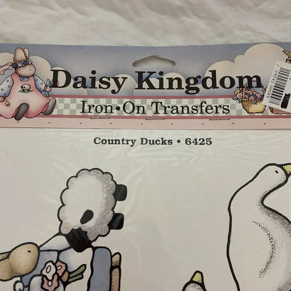 #7153 Country Ducks Daisy Kingdom Vintage Iron on Transfers
